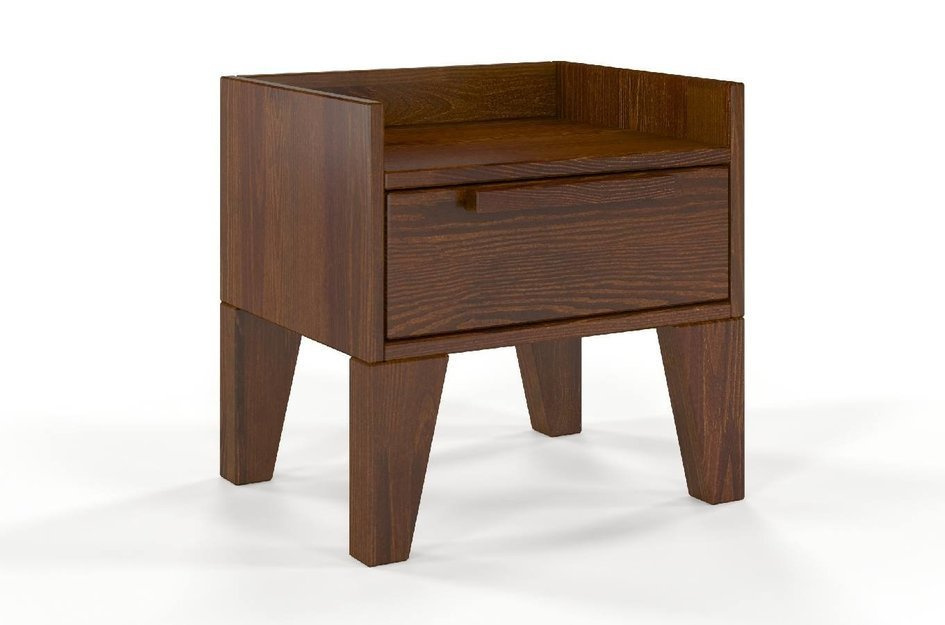 Szafka nocna drewniana sosnowa Skandica AGAVA / kolor orzech