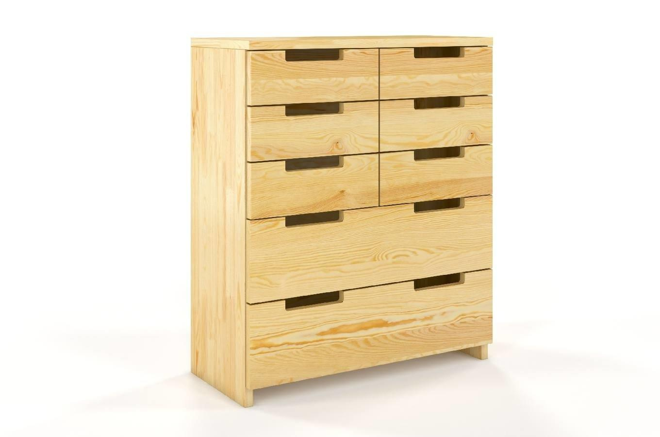 Komoda sosnowa Skandica SPECTRUM 8 szuflad / kolor naturalny