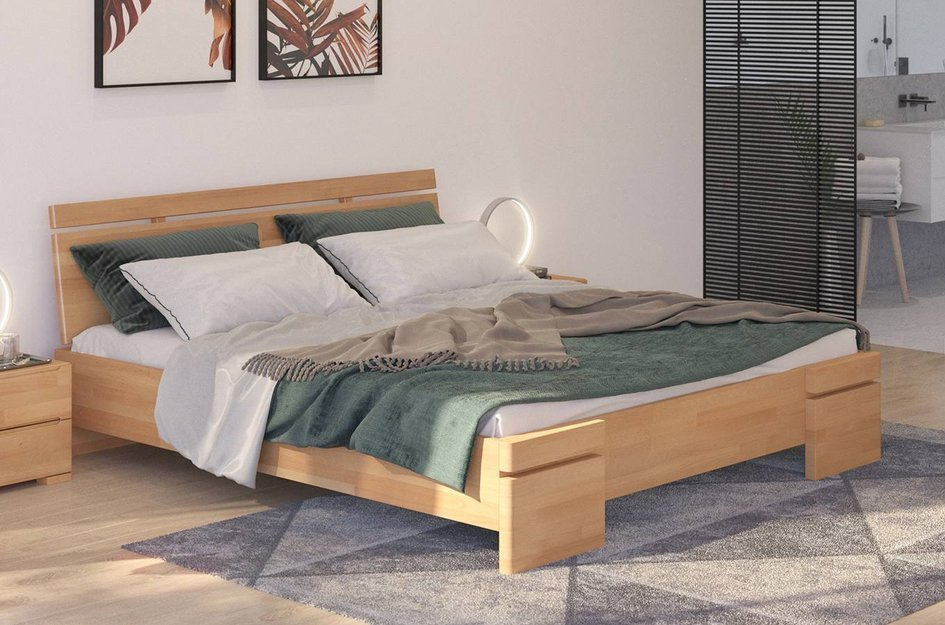 Łóżko drewniane bukowe Skandica SPARTA Maxi
