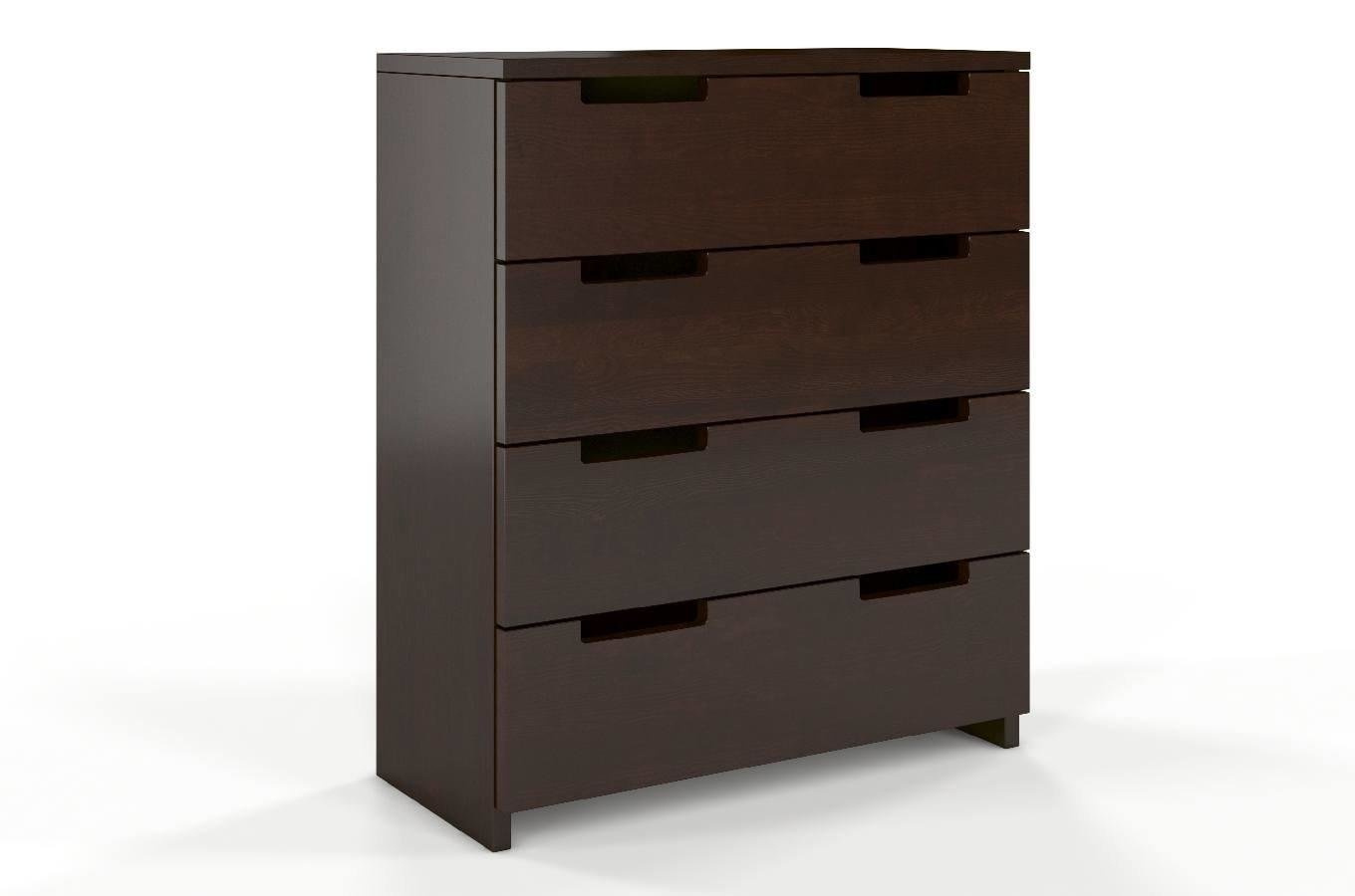 Komoda sosnowa Skandica SPECTRUM 4 szuflady / kolor palisander