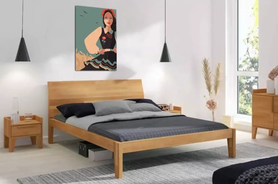 Łóżko drewniane bukowe Skandica AGAVA