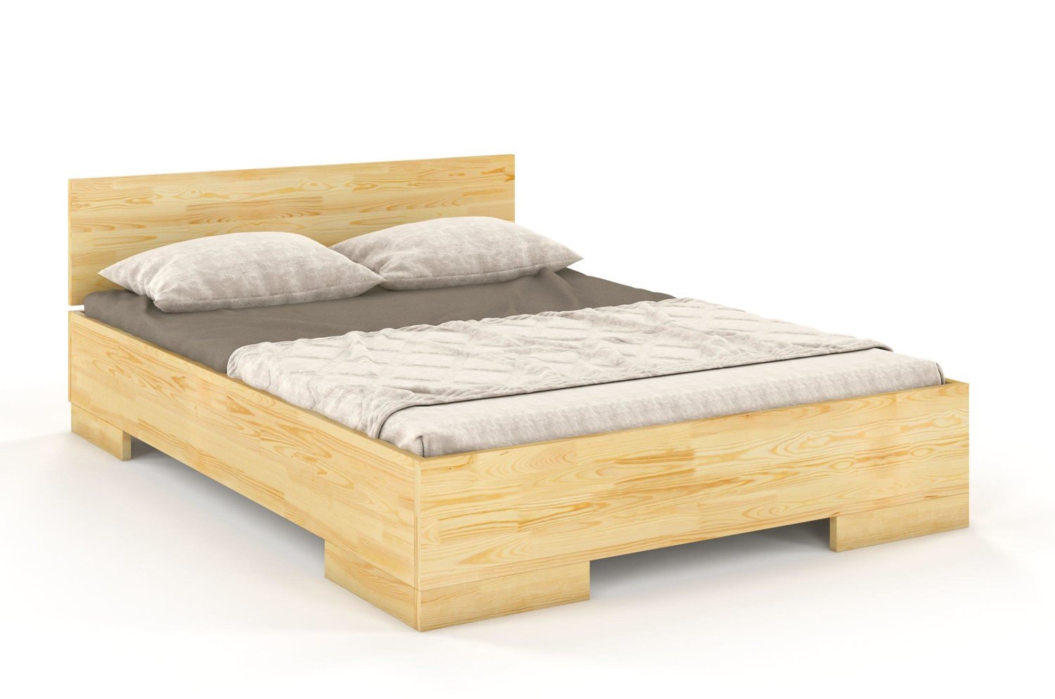 Łóżko drewniane sosnowe Skandica SPECTRUM Maxi & Long (długość + 20 cm) / 180x220 cm, kolor naturalny