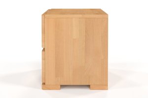 Drewniana szafka nocna bukowa Visby Sandemo High 2S / kolor biały
