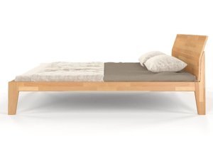 Łóżko drewniane bukowe Skandica AGAVA / 140x200 cm, kolor palisander