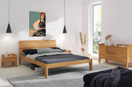 Łóżko drewniane bukowe Skandica AGAVA