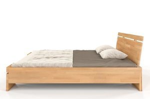 Łóżko drewniane bukowe Skandica SPARTA Maxi & Long / 120x220 cm, kolor biały