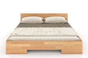 Łóżko drewniane bukowe Skandica SPECTRUM Long (długość + 20 cm) / 200x220 cm, kolor palisander