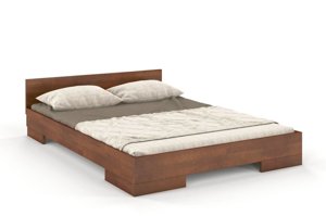 Łóżko drewniane bukowe Skandica SPECTRUM Niskie / 140x200 cm, kolor naturalny