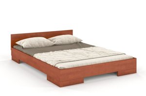 Łóżko drewniane bukowe Skandica SPECTRUM Niskie / 180x200 cm, kolor biały