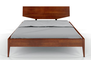 Łóżko drewniane bukowe Skandica SUND / 120x200 cm, kolor orzech