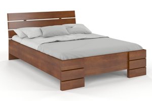 Łóżko drewniane bukowe Visby Sandemo High / 160x200 cm, kolor biały