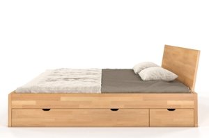 Łóżko drewniane bukowe z szufladami Skandica VESTRE Maxi & DR