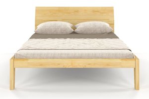 Łóżko drewniane sosnowe Skandica AGAVA / 120x200 cm, kolor orzech