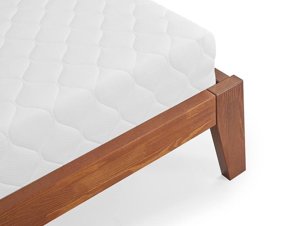 Łóżko drewniane sosnowe Skandica AGAVA / 140x200 cm, kolor biały