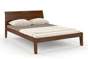 Łóżko drewniane sosnowe Skandica AGAVA / 140x200 cm, kolor orzech