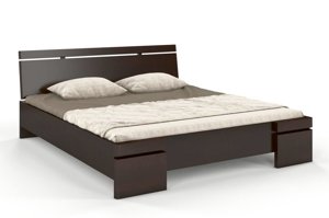 Łóżko drewniane sosnowe Skandica SPARTA Maxi / 180x200 cm, kolor palisander