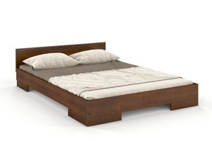 Łóżko drewniane sosnowe Skandica SPECTRUM Long (długość + 20 cm) / 120x220 cm, kolor palisander
