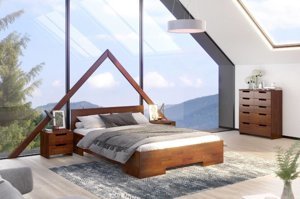 Łóżko drewniane sosnowe Skandica SPECTRUM Maxi & Long (długość + 20 cm) / 120x220 cm, kolor naturalny
