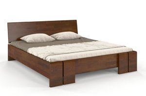 Łóżko drewniane sosnowe ze skrzynią na pościel Skandica VESTRE Maxi & ST / 180x200 cm, kolor biały