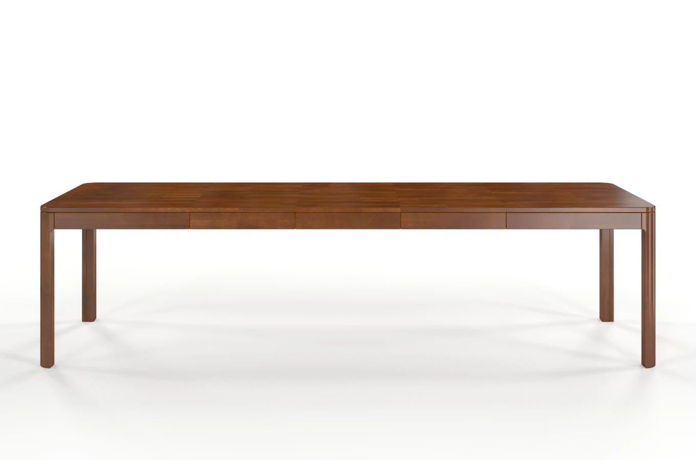 Stół drewniany bukowy rozkładany Skandica RUBY 140-260 cm / kolor orzech