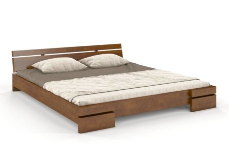 Wysyłka w 48h. Łóżko drewniane bukowe Skandica SPARTA Niskie / 160x200 cm, kolor naturalny - Promocja!