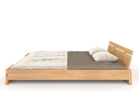 Wysyłka w 48h. Łóżko drewniane bukowe Skandica SPARTA Niskie / 160x200 cm, kolor naturalny - Promocja!